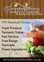 Pickwicks Food Bar Flyer