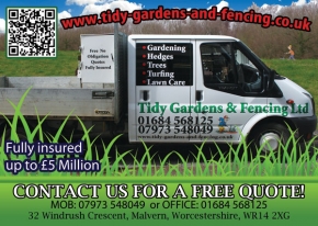 Tidy Gardens and Fencing Malvern flyer